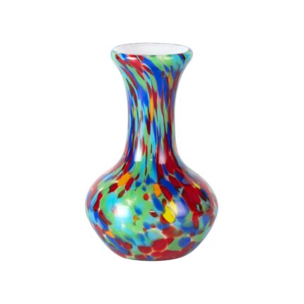 KAMMAK Colored Glass Vase, Beautiful Hand Blown Decorative Vase, Modern Art Vase for Flower Mantle Dining Table Centerpiece, Entryway Living Room Wedding Decoration, FH02014
