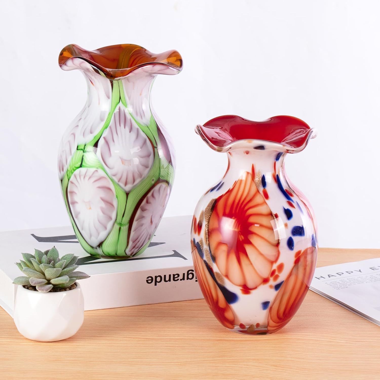 KAMMAK 8HPFH02017 glass vase detail image 1 in product description