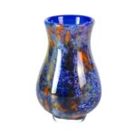 KAMMAK Colored Glass Vase, Beautiful Hand Blown Decorative Vase, Modern Art Vase for Flower Mantle Dining Table Centerpiece, Entryway Living Room Wedding Decoration, FH02093