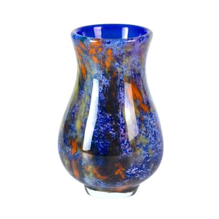 KAMMAK Colored Glass Vase, Beautiful Hand Blown Decorative Vase, Modern Art Vase for Flower Mantle Dining Table Centerpiece, Entryway Living Room Wedding Decoration, FH02093