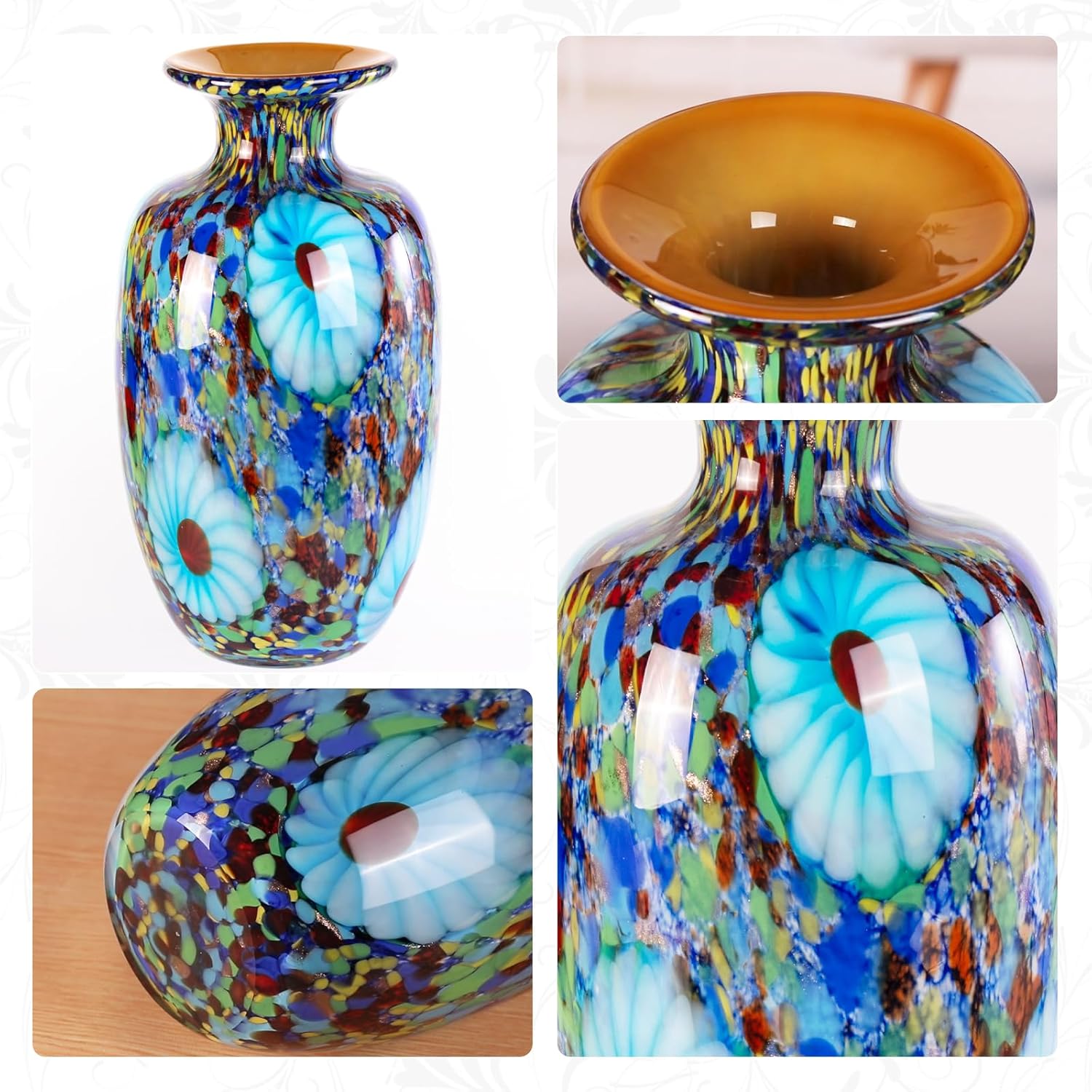 KAMMAK 8HPJG037 glass vase detail image 2 in product description