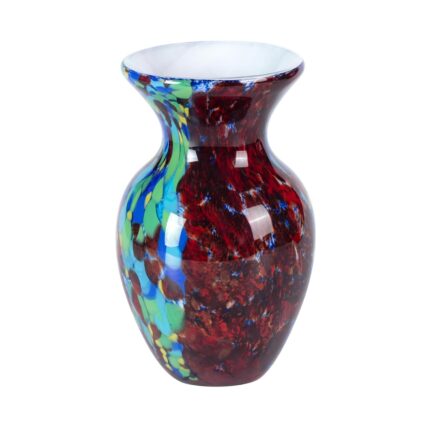 KAMMAK Colored Glass Vase, Beautiful Hand Blown Decorative Vase, Modern Art Vase for Flower Mantle Dining Table Centerpiece, Entryway Living Room Wedding Decoration, FH02102