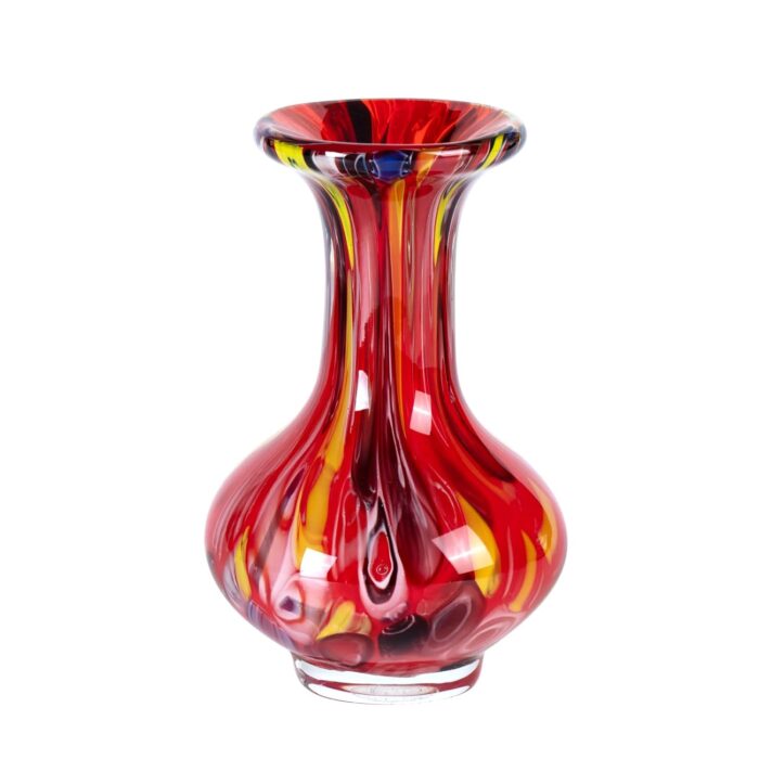 KAMMAK Colored Glass Vase, Beautiful Hand Blown Decorative Vase, Modern Art Vase for Flower Mantle Dining Table Centerpiece, Entryway Living Room Wedding Decoration, FH02104 KAMMAK Colored Glass Vase, Beautiful Hand Blown Decorative Vase, Modern Art Vase for Flower Mantle Dining Table Centerpiece, Entryway Living Room Wedding Decoration, FH02104