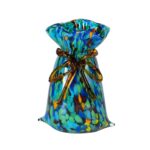 KAMMAK Colored Glass Vase, Beautiful Hand Blown Decorative Vase, Modern Art Vase for Flower Mantle Dining Table Centerpiece, Entryway Living Room Wedding Decoration, FH02107