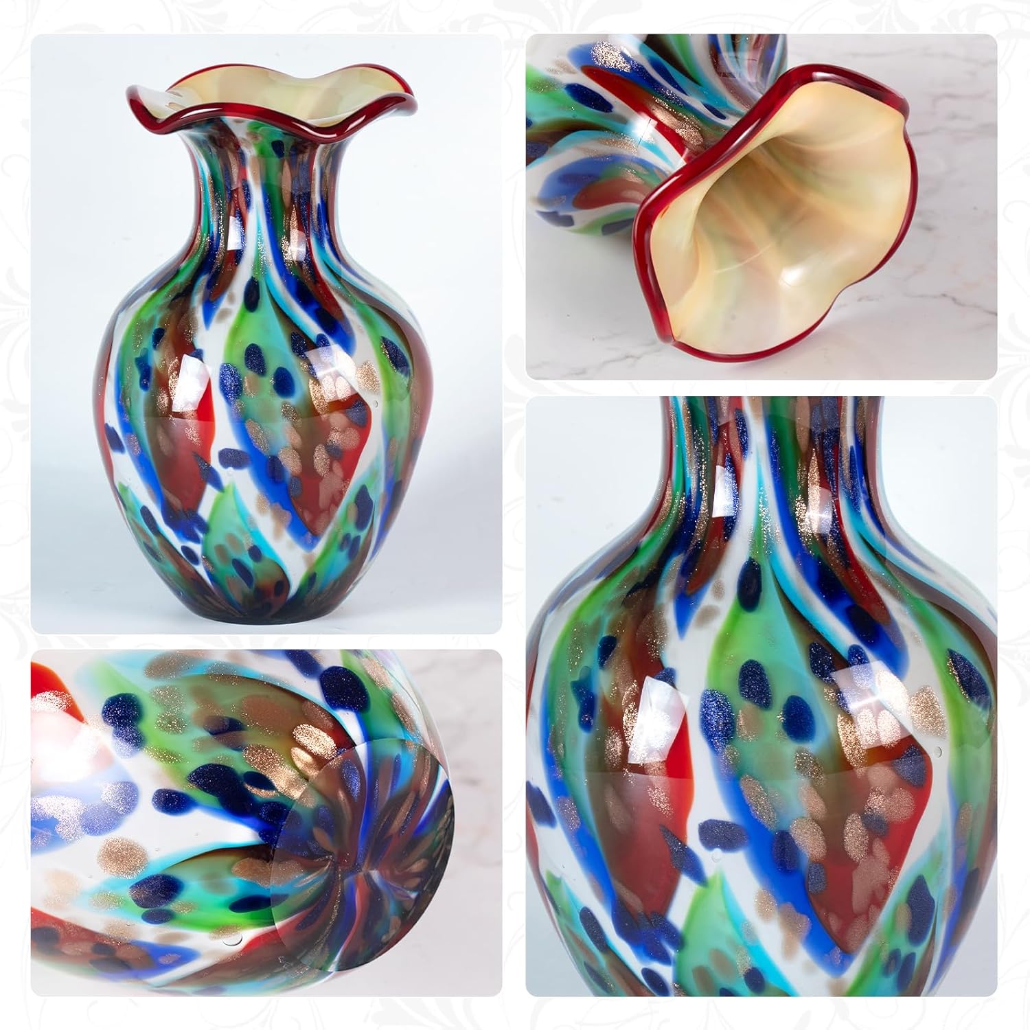KAMMAK 8HPFH02112 glass vase detail image 3 in product description