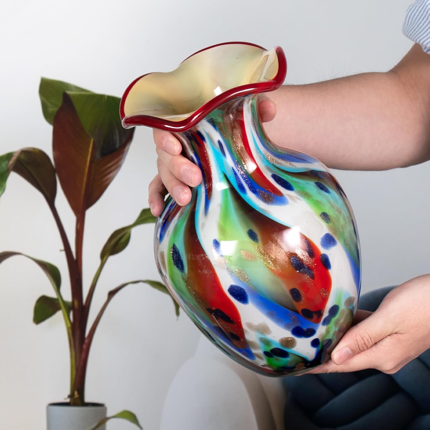 KAMMAK 8HPFH02112 glass vase detail image 4 in product description