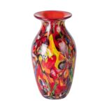 KAMMAK Colored Glass Vase, Beautiful Hand Blown Decorative Vase, Modern Art Vase for Flower Mantle Dining Table Centerpiece, Entryway Living Room Wedding Decoration (JG2035)