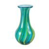 KAMMAK Colored Glass Vase, Beautiful Hand Blown Decorative Vase, Modern Art Vase for Flower Mantle Dining Table Centerpiece, Entryway Living Room Wedding Decoration (JG2015) KAMMAK 8HPJG02015 glass vase front view for product display