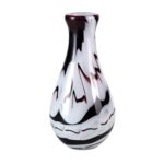 KAMMAK Colored Glass Vase, Beautiful Hand Blown Decorative Vase, Modern Art Vase for Flower Mantle Dining Table Centerpiece, Entryway Living Room Wedding Decoration (JG2051)