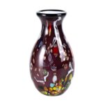 KAMMAK Colored Glass Vase, Beautiful Hand Blown Decorative Vase, Modern Art Vase for Flower Mantle Dining Table Centerpiece, Entryway Living Room Wedding Decoration (JG2052)