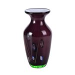 KAMMAK Colored Glass Vase, Beautiful Hand Blown Decorative Vase, Modern Art Vase for Flower Mantle Dining Table Centerpiece, Entryway Living Room Wedding Decoration (JG2053)