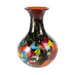 KAMMAK Colored Glass Vase, Beautiful Hand Blown Decorative Vase, Modern Art Vase for Flower Mantle Dining Table Centerpiece, Entryway Living Room Wedding Decoration (JG2088)