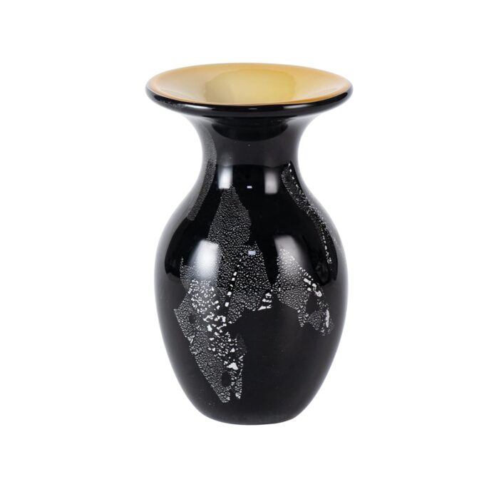 KAMMAK Colored Glass Vase, Beautiful Hand Blown Decorative Vase, Modern Art Vase for Flower Mantle Dining Table Centerpiece, Entryway Living Room Wedding Decoration, FH02007