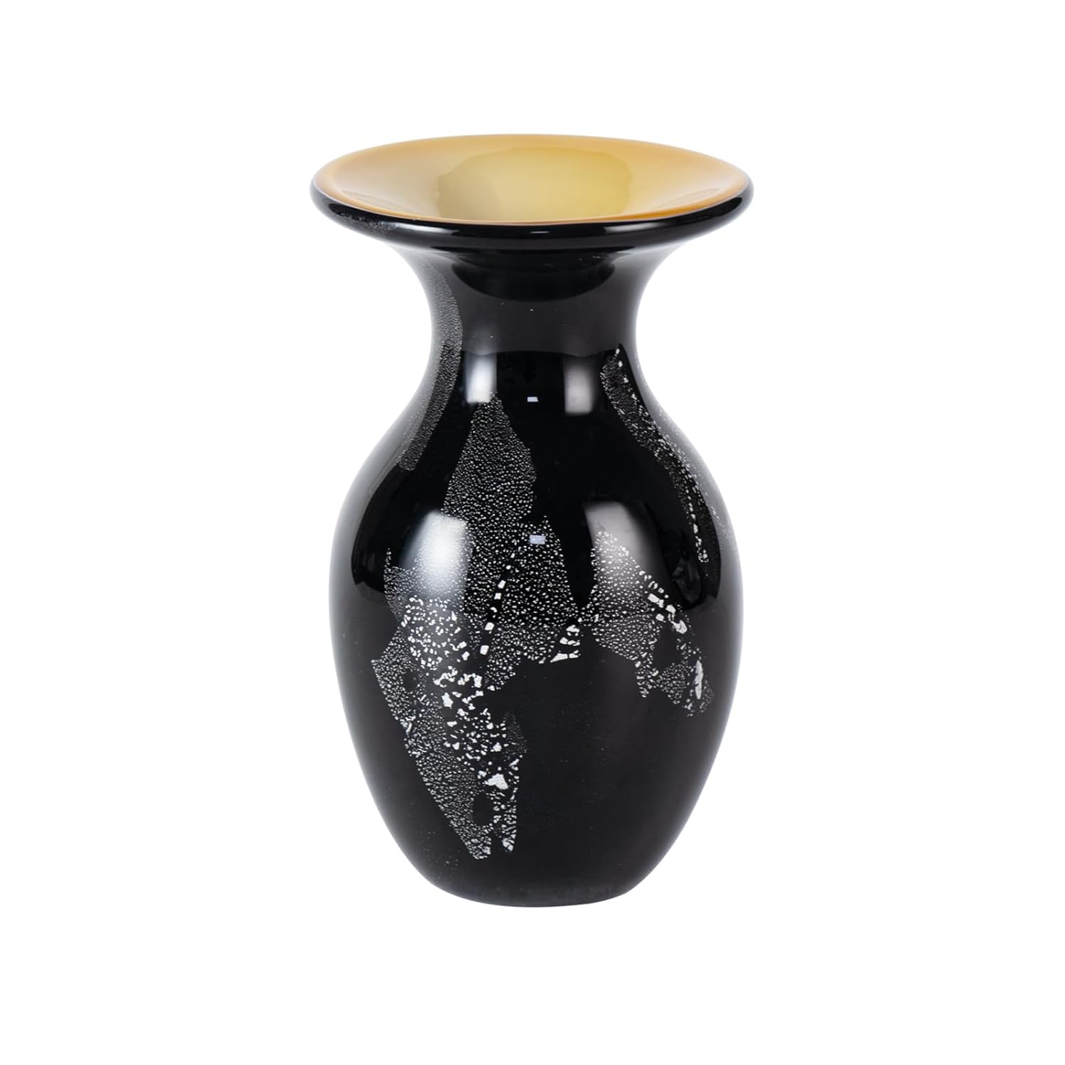 KAMMAK Colored Glass Vase, Beautiful Hand Blown Decorative Vase, Modern Art Vase for Flower Mantle Dining Table Centerpiece, Entryway Living Room Wedding Decoration, FH02007 KAMMAK 8HPFH02007 glass vase product card image