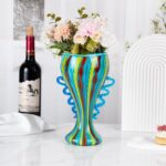 KAMMAK 8HPJG02003 glass vase side angle view showing silhouette