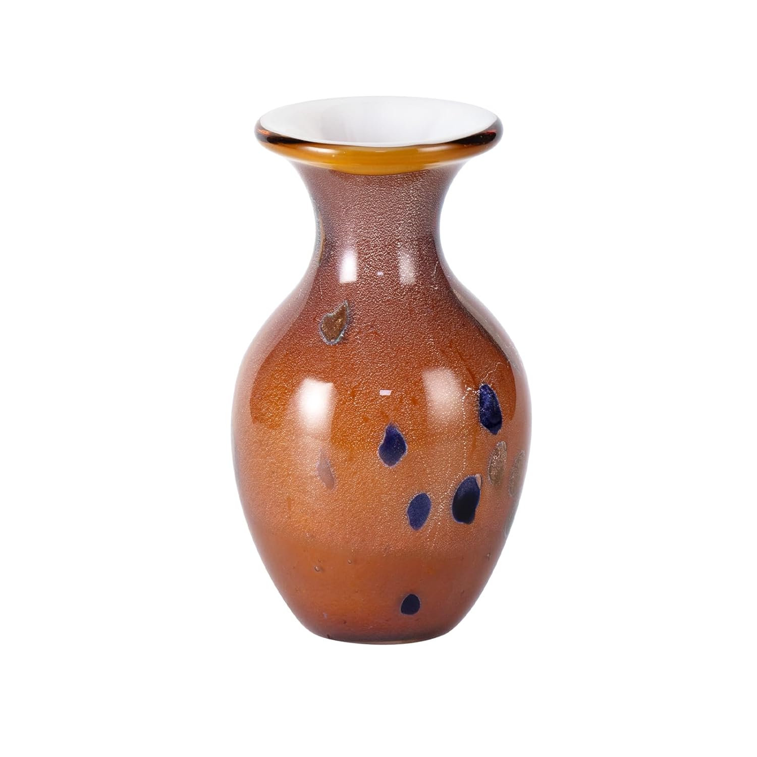 KAMMAK Colored Glass Vase, Beautiful Hand Blown Decorative Vase, Modern Art Vase for Flower Mantle Dining Table Centerpiece, Entryway Living Room Wedding Decoration, FH02008 KAMMAK 8HPFH02008 glass vase product card image