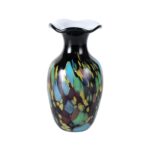 KAMMAK Colored Glass Vase, Beautiful Hand Blown Decorative Vase, Modern Art Vase for Flower Mantle Dining Table Centerpiece, Entryway Living Room Wedding Decoration, FH02011