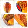 KAMMAK Colored Glass Vase, Beautiful Hand Blown Decorative Vase, Modern Art Vase for Flower Mantle Dining Table Centerpiece, Entryway Living Room Wedding Decoration (JG2124) KAMMAK 8HPJG02124 glass vase shape and proportion detail image 3