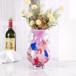 KAMMAK 8HPFH02027 glass vase side angle view showing silhouette