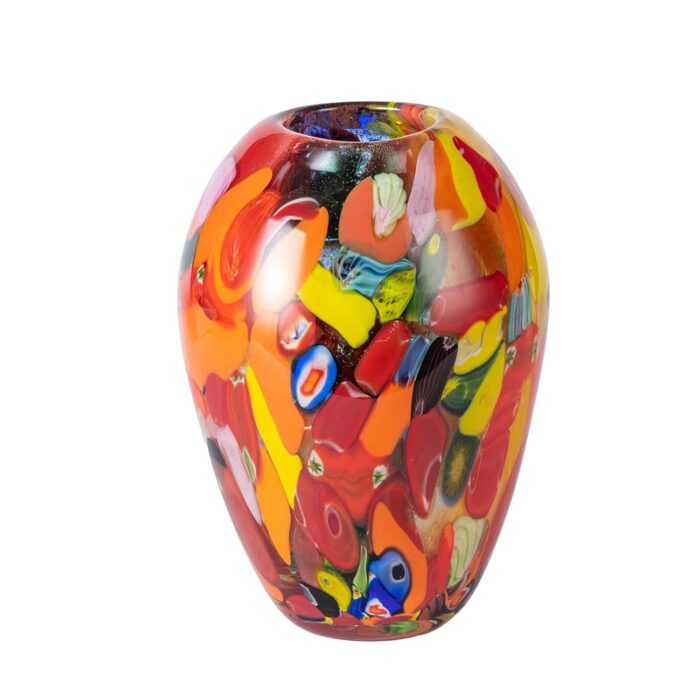 KAMMAK Colored Glass Vase, Beautiful Hand Blown Decorative Vase, Modern Art Vase for Flower Mantle Dining Table Centerpiece, Entryway Living Room Wedding Decoration (JG2147) KAMMAK Colored Glass Vase, Beautiful Hand Blown Decorative Vase, Modern Art Vase for Flower Mantle Dining Table Centerpiece, Entryway Living Room Wedding Decoration (JG2147)