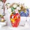 KAMMAK 8HPJG02147 glass vase styled on dining table image 5