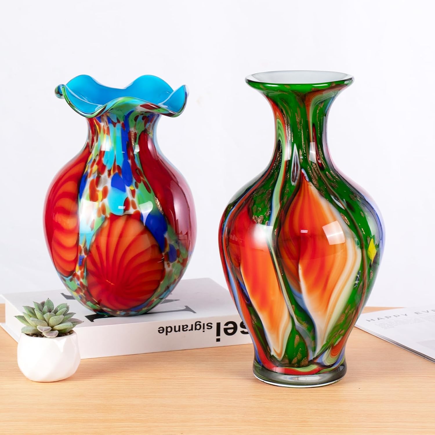 KAMMAK 8HPFH02035 glass vase detail image 2 in product description