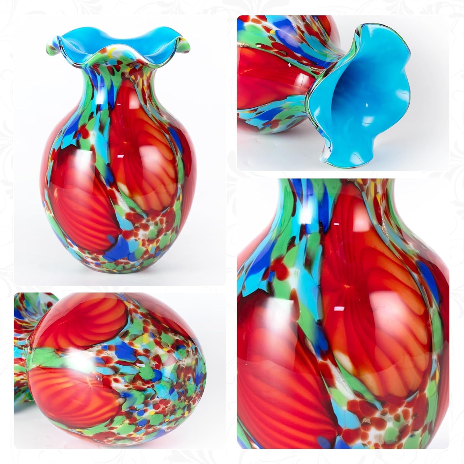 KAMMAK 8HPFH02035 glass vase detail image 3 in product description