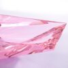 KAMMAK Crystal Glass Fruit Bowl, Luxury Centerpiece Glass Bowl, Hand Blown Decorative Dessert Plate, Pink Aesthetic Counter Decor, Transparent Rectangular Large Modern Art... KAMMAK 8KPXY0019 home decor product decorative craft detail image 7