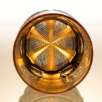 KAMMAK Crystal Whiskey Glasses Set of 2, 8.1oz Colored Old Fashioned Glasses Stemless, Hand Blown Cocktail Glasses, Luxury Handcrafted Ice Ball Cup, Ideal Gift for Bourbon...