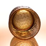 KAMMAK Crystal Whiskey Glasses Set of 2, 8.1oz Colored Old Fashioned Glasses Stemless, Hand Blown Cocktail Glasses, Luxury Handcrafted Ice Ball Cup, Ideal Gift for Bourbon...