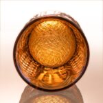 KAMMAK Crystal Whiskey Glasses Set of 2, 8.1oz Colored Old Fashioned Glasses Stemless, Hand Blown Cocktail Glasses, Luxury Handcrafted Ice Ball Cup, Ideal Gift for Bourbon...