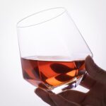 KAMMAK Hexagonal Whiskey Glass 13.53 oz (400 ml), Faceted Tumbler with Delicate Rim & Thick Heavy Base, Lead-Free Modern Barware for Old Fashioned, Scotch, Bourbon, Cocktails
