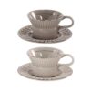 KAMMAK 8CZYFH006+7 ceramic cup and saucer side angle view showing silhouette
