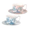 KAMMAK 8CZNX043+44 ceramic cup and saucer side angle view showing silhouette