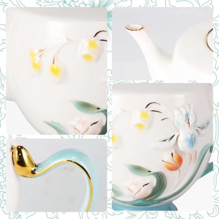 KAMMAK 8CZNX012 ceramic teapot detail image 3 in product description