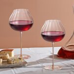 KAMMAK Wine Glasses Set of 2, 24.69 oz Hand Blown Crystal Bordeaux Wine Glasses, Thin Rim & Long Stem, Perfect for Red & White, Daily Use, Wedding or Birthday Gift with Gift...