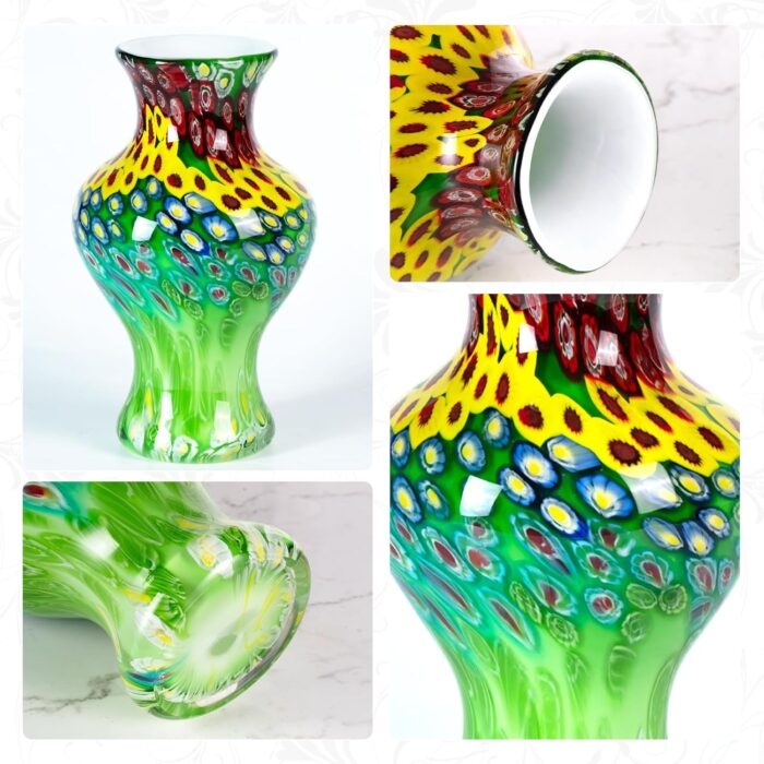 Modern Art Vase for Flower Mantle Dining Table Centerpiece, Entryway Living Room Wedding Decoration, FH02117 KAMMAK 8HPFH02117 glass vase styled on dining table image 5