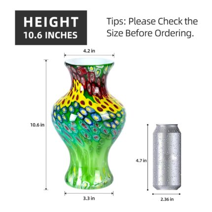 Modern Art Vase for Flower Mantle Dining Table Centerpiece, Entryway Living Room Wedding Decoration, FH02117