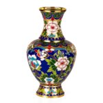 Vases for Flower, Medium Handicraft Blue Vase, Lightweight Bottle, Vintage Art Decorative for Home Living Room, Office, Table Centerpieces, Bookshelves and Wedding Decorations