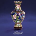 Vases for Flower, Medium Handicraft Blue Vase, Lightweight Bottle, Vintage Art Decorative for Home Living Room, Office, Table Centerpieces, Bookshelves and Wedding Decorations