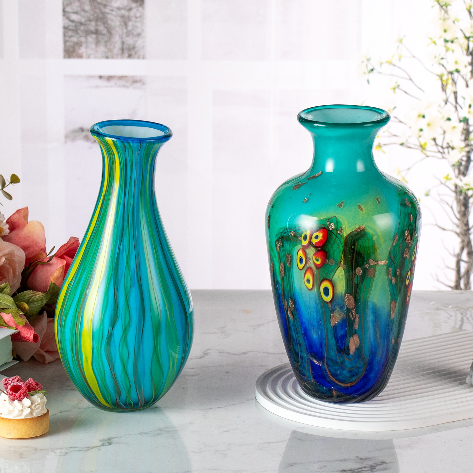 KAMMAK 8HPJG02010 glass vase detail image 3 in product description