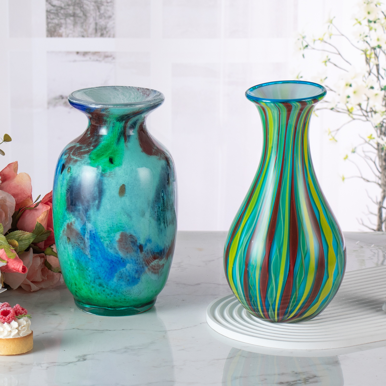 KAMMAK 8HPJG02009 glass vase detail image 3 in product description