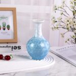 Colored Ceramic Vase, Beautiful Hand-Painted Decorative Vase, Modern Art Porcelain Vase for Flower Mantle Dining Table Centerpiece, Entryway Living Room Wedding Decoration（DSH08）