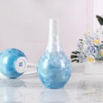 Colored Ceramic Vase, Beautiful Hand-Painted Decorative Vase, Modern Art Porcelain Vase for Flower Mantle Dining Table Centerpiece, Entryway Living Room Wedding Decoration（DSH09）