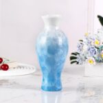 Colored Ceramic Vase, Beautiful Hand-Painted Decorative Vase, Modern Art Porcelain Vase for Flower Mantle Dining Table Centerpiece, Entryway Living Room Wedding Decoration（DSH08）