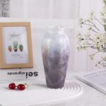 Colored Ceramic Vase, Beautiful Hand-Painted Decorative Vase, Modern Art Porcelain Vase for Flower Mantle Dining Table Centerpiece, Entryway Living Room Wedding Decoration（DSH13）