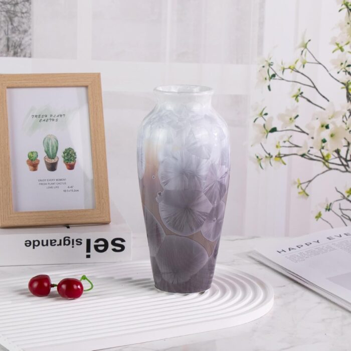 Colored Ceramic Vase, Beautiful Hand-Painted Decorative Vase, Modern Art Porcelain Vase for Flower Mantle Dining Table Centerpiece, Entryway Living Room Wedding Decoration（DSH13）
