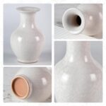 Colored Ceramic Vase, Beautiful Hand-Painted Decorative Vase, Modern Art Porcelain Vase for Flower Mantle Dining Table Centerpiece, Entryway Living Room Wedding Decoration（DSH15）