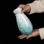 Colored Ceramic Vase, Beautiful Hand-Painted Decorative Vase, Modern Art Porcelain Vase for Flower Mantle Dining Table Centerpiece, Entryway Living Room Wedding Decoration（DSH05）
