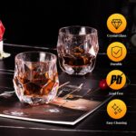 KAMMAK 240ml Football Whiskey Glass, Unique Soccer - Shaped Crystal Clear Whiskey Tumbler, Heavy - Base Old Fashioned Glass for Bourbon, Scotch, Cocktails, Ideal for Sports Fans...